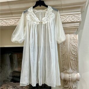 Antique lingerie / coverup lace sheer